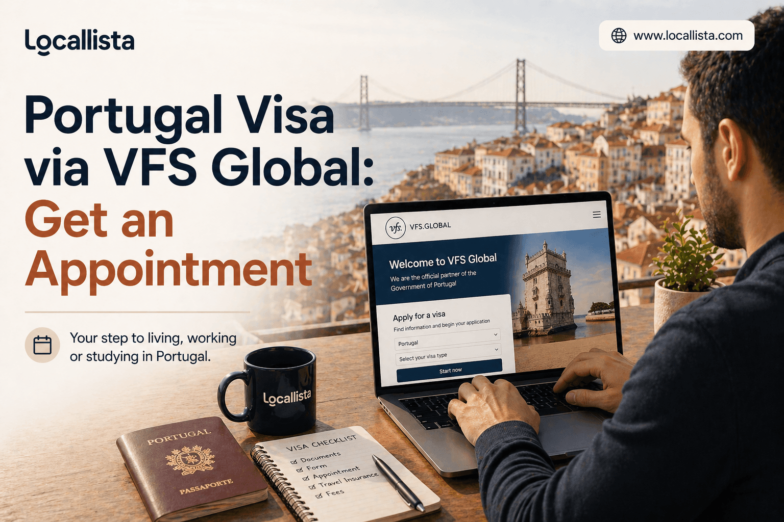 Visado para Portugal por VFS Global: Cómo Conseguir una Cita en 2026